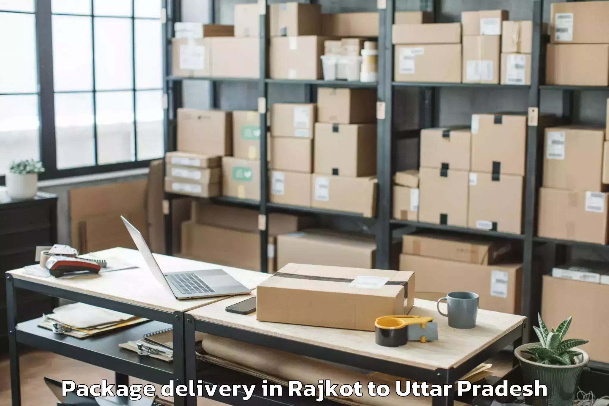 Book Rajkot to Kaushambi Package Delivery Online